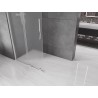Mexen Velar Duschwand, Schiebetür Walk-in 75 x 200 cm, mattiertes Glas 8 mm, Chrom - 871-075-000-33-01