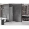 Mexen Velar begehbare, verschiebbare Duschwand 90 x 200 cm, satiniert 8 mm, Chrom - 871-090-000-33-01
