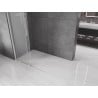 Mexen Velar Duschwand, Schiebetür Walk-in 75 x 200 cm, mattiertes Glas 8 mm, Chrom - 871-075-000-33-01