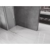 Mexen Velar Duschwand Schiebetür Walk-in 100 x 200 cm, Mattglas 8 mm, Chrom - 871-100-000-33-01