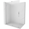 Mexen Velar Duschwand zum Schieben Walk-in 130 x 200 cm, satiniert 8 mm, Chrom - 871-130-000-33-01