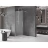 Mexen Velar Duschwand zum Schieben Walk-in 130 x 200 cm, satiniert 8 mm, Chrom - 871-130-000-33-01