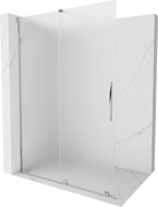 Mexen Velar Duschwand Walk-in 150 x 200 cm, mattiert 8 mm, Chrom - 871-150-000-33-01