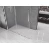 Mexen Velar Duschwand Walk-in 150 x 200 cm, mattiert 8 mm, Chrom - 871-150-000-33-01