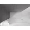 Mexen Velar Duschwand zum Schieben Walk-in 140 x 200 cm, Frost 8 mm, Chrom - 871-140-000-33-01