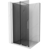 Mexen Velar begehbare Duschwand zum Schieben 80 x 200 cm, graphit 8 mm, Chrom - 871-080-000-43-01