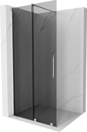 Mexen Velar begehbare Duschwand zum Schieben 80 x 200 cm, graphit 8 mm, Chrom - 871-080-000-43-01