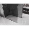 Mexen Velar Duschwand zum Schieben Walk-in 160 x 200 cm, Graphit 8 mm, Chrom - 871-160-000-43-01