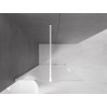 Mexen Velar Duschwand Schiebe-Walk-in 70 x 200 cm, 8 mm satiniert, weiß - 871-070-000-33-20