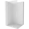 Mexen Velar Duschwand zum Schieben Walk-in 120 x 200 cm, satiniert 8 mm, weiß - 871-120-000-33-20