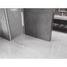 Mexen Velar Walk-in Duschwand, verschiebbar 130 x 200 cm, Frost 8 mm, weiß - 871-130-000-33-20