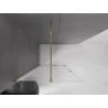 Mexen Velar Duschwand verschiebbar Walk-in 80 x 200 cm, Mattglas 8 mm, Gold - 871-080-000-33-50