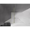 Mexen Velar Duschwand Schiebbar Walk-in 110 x 200 cm, Matt 8 mm, Gold - 871-110-000-33-50