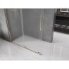 Mexen Velar Schiebetür-Walk-in-Duschwand 150 x 200 cm, satiniert 8 mm, gold - 871-150-000-33-50