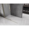 Mexen Velar Schiebetür-Walk-in-Duschwand 150 x 200 cm, satiniert 8 mm, gold - 871-150-000-33-50