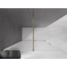 Mexen Velar Schiebetür-Walk-in-Duschwand 150 x 200 cm, satiniert 8 mm, gold - 871-150-000-33-50