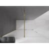 Mexen Velar Duschwand verschiebbar Walk-in 160 x 200 cm, Frost 8 mm, Gold - 871-160-000-33-50