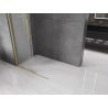 Mexen Velar Schiebeduschwand Walk-in 85 x 200 cm, Frostglas 8 mm, gebürstetes Gold - 871-085-000-33-55