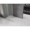 Mexen Velar Schiebeduschwand Walk-in 85 x 200 cm, Frostglas 8 mm, gebürstetes Gold - 871-085-000-33-55