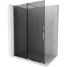 Mexen Velar Duschwand Schiebetür Walk-in 150 x 200 cm, graphit 8 mm, chrom - 871-150-000-43-01