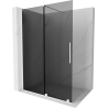 Mexen Velar Duschwand verschiebbar Walk-in 150 x 200 cm, graphit 8 mm, weiß - 871-150-000-43-20