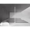 Mexen Velar Duschwand zum Schieben Walk-in 130 x 200 cm, grafit 8 mm, weiß - 871-130-000-43-20