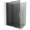 Mexen Velar Duschwand zum Schieben Walk-in 160 x 200 cm, grafit 8 mm, weiß - 871-160-000-43-20