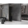 Mexen Velar Duschwand Schiebewand Walk-in 70 x 200 cm, Graphit 8 mm, Gold - 871-070-000-43-50