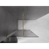 Mexen Velar Duschwand verschiebbar Walk-in 110 x 200 cm, graphit 8 mm, gold - 871-110-000-43-50