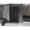 Mexen Velar Duschwand schiebbar Walk-in 160 x 200 cm, Graphit 8 mm, Gold - 871-160-000-43-50