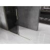Mexen Velar Duschwand Schiebetür Walk-in 150 x 200 cm, grafit 8 mm, gold - 871-150-000-43-50