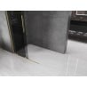 Mexen Velar Gleittür-Duschwand Walk-in 80 x 200 cm, Graphit 8 mm, gebürstetes Gold - 871-080-000-43-55