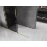 Mexen Velar begehbare Duschwand 150 x 200 cm, Graphit 8 mm, Gold gebürstet - 871-150-000-43-55