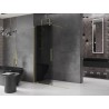 Mexen Velar Duschwand zum Schieben Walk-in 160 x 200 cm, Grafit 8 mm, gebürstet Gold - 871-160-000-43-55