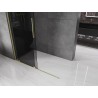 Mexen Velar Duschwand zum Schieben Walk-in 160 x 200 cm, Grafit 8 mm, gebürstet Gold - 871-160-000-43-55