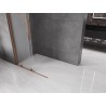 Mexen Velar Duschwand zum Schieben Walk-in 70 x 200 cm, Mattglas 8 mm, Roségold - 871-070-000-33-60
