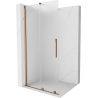 Mexen Velar Schiebedusche Walk-in 120 x 200 cm, mattiert 8 mm, Roségold - 871-120-000-33-60