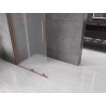 Mexen Velar Schiebeduschewand Walk-in 90 x 200 cm, Frost 8 mm, Roségold - 871-090-000-33-60