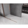Mexen Velar Duschwand zum Schieben Walk-in 130 x 200 cm, Mattglas 8 mm, Roségold - 871-130-000-33-60