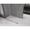 Mexen Velar Duschwand zum Schieben Walk-in 130 x 200 cm, Mattglas 8 mm, Roségold - 871-130-000-33-60
