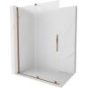 Mexen Velar begehbare Duschwand zum Schieben 160 x 200 cm, matt 8 mm, Roségold - 871-160-000-33-60