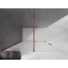Mexen Velar Duschwand zum Schieben Walk-in 130 x 200 cm, Mattglas 8 mm, Roségold - 871-130-000-33-60