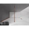 Mexen Velar Duschwand verschiebbar Walk-in 150 x 200 cm, Frost 8 mm, Roségold - 871-150-000-33-60
