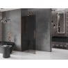 Mexen Velar Duschwand Schiebewand Walk-in 70 x 200 cm, Graphit 8 mm, Roségold - 871-070-000-43-60