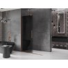 Mexen Velar Duschwand verschiebbar Walk-in 160 x 200 cm, Graphit 8 mm, Roségold - 871-160-000-43-60