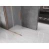 Mexen Velar verschiebbare Walk-in-Duschwand 100 x 200 cm, mattiert 8 mm, gebürstetes Kupfer - 871-100-000-33-65