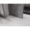 Mexen Velar verschiebbare Walk-in-Duschwand 85 x 200 cm, Mattglas 8 mm, gebürstetes Kupfer - 871-085-000-33-65