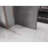 Mexen Velar Duschwand verschiebbar Walk-in 120 x 200 cm, matt 8 mm, gebürstetes Kupfer - 871-120-000-33-65