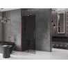 Mexen Velar Schiebetrennwand Walk-in 90 x 200 cm, Graphit 8 mm, gebürstetes Kupfer - 871-090-000-43-65