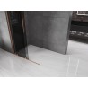 Mexen Velar Duschwand Schiebewand Walk-in 85 x 200 cm, Graphit 8 mm, gebürstetes Kupfer - 871-085-000-43-65